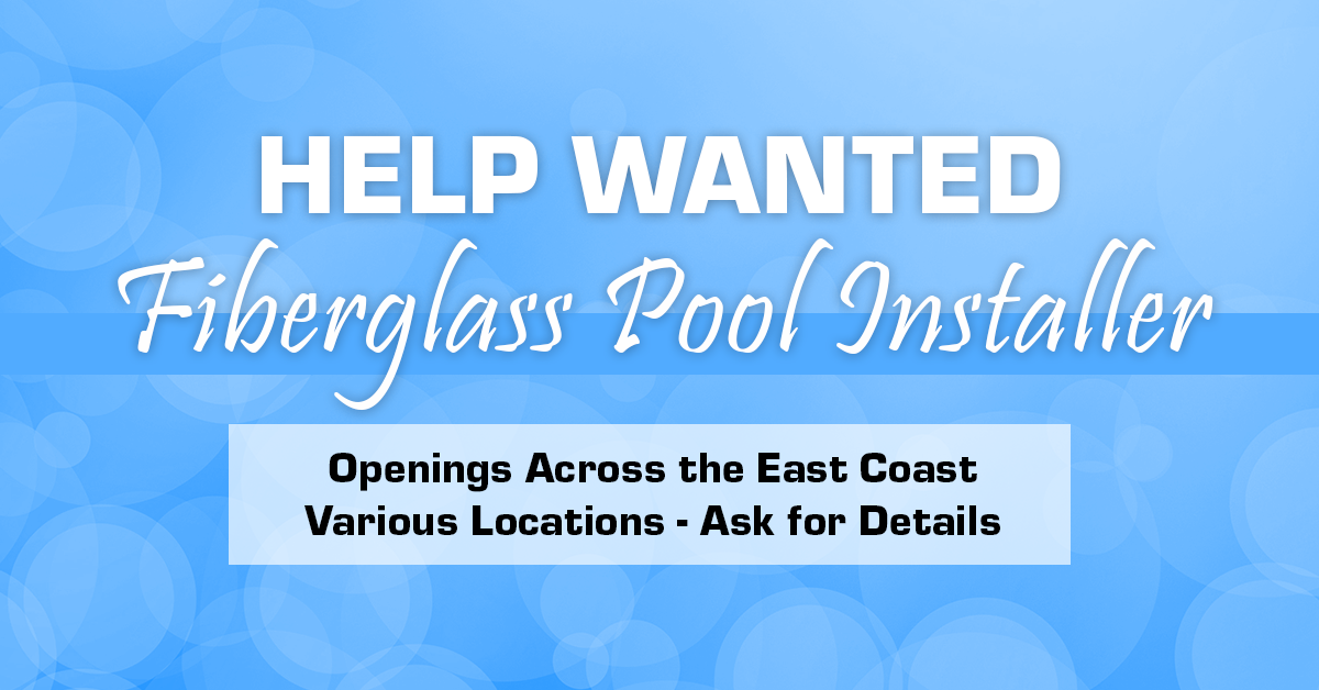 help wanted swimming pool installer laborer job